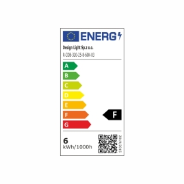 Taśma COB 320LED/m IP20 , moc 11,8W/m- etykieta energetyczna