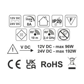 DELI 3 Sensor PIR ze ściemniaczem