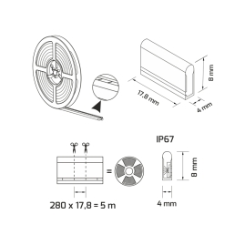 Taśma LED Neon Flex IP67 6,2W/m-parametry