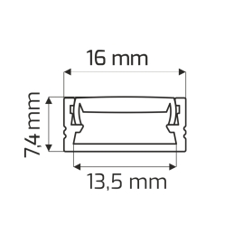 Profil aluminiowy LINE XL 3 m zestaw 30 sztuk Profil aluminiowy LINE XL 3 m zestaw 30 sztuk