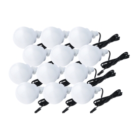 Zestaw LED 12 żarówek BUMI z zasilaczem i wyłącznikiem nożnym