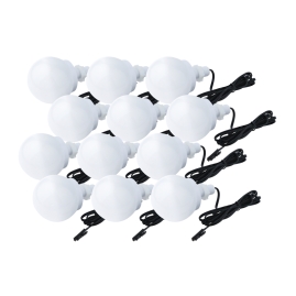 Zestaw LED 12 żarówek BUMI z zasilaczem i wyłącznikiem nożnym