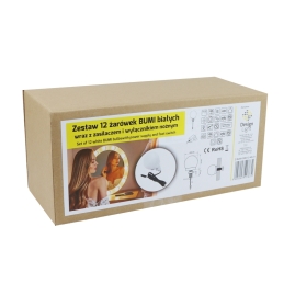 Zestaw LED 12 żarówek BUMI do lustra- OPAKOWANIE