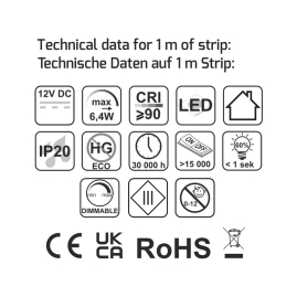 Taśma COB SOFT 320 LED/m IP20 6,4W/m