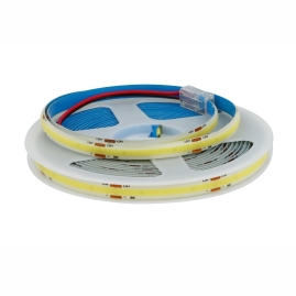 Taśma LED COB na 24VDC z IP65 ze złączkami LED