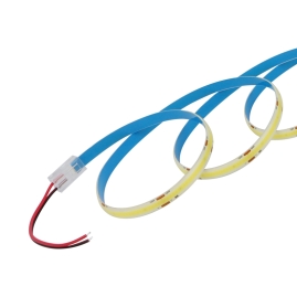 Taśma LED COB IP65 na 24VDC ze złączkami LED
