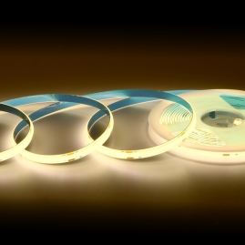 Taśma LED COB 24VDC z IP65 w barwie ciepłej