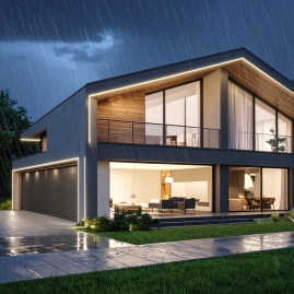 Wizualizacja z zastosowaną taśmą LED COB na 24VDC IP65 11,4 W/m ze złączkami