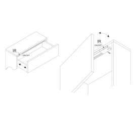 Rysunek techniczny oprawy Glovia.