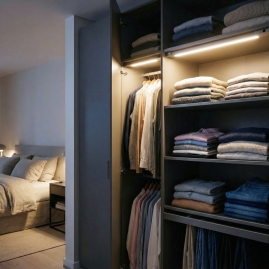 Glovia zastosowana w szafie meblowej.