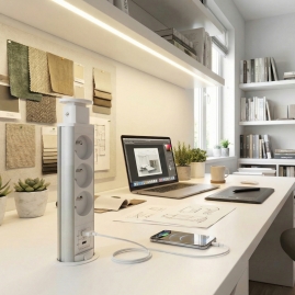 Lift Box USB A+C z portami QC 3.0 + PD20W od Design Light