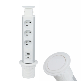 Gniazdo meblowe Lift Box USB A+C z szybkim ładowaniem od Design Light.