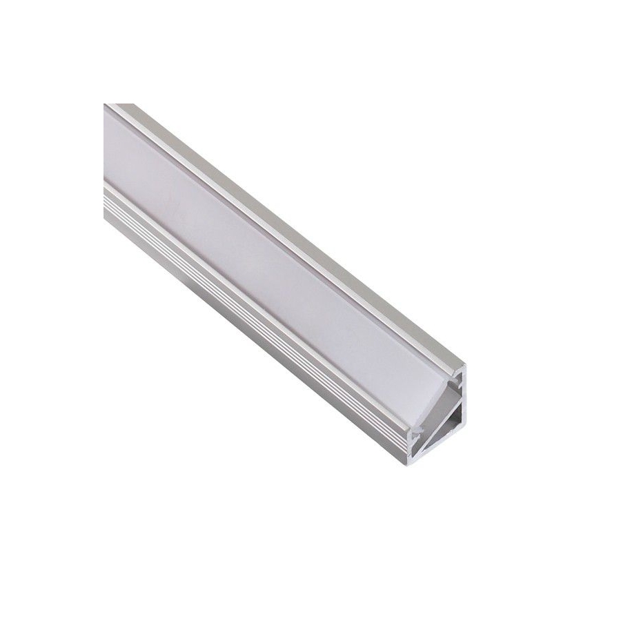 Profil nawierzchniowy aluminium TRI-LINE MINI 2m klosz mleczny  Profil do taśmy LED