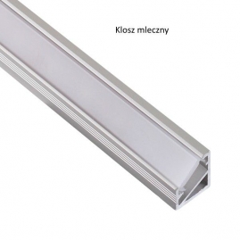 Profil nawierzchniowy aluminium TRI-LINE MINI 2m  klosz  mleczny 