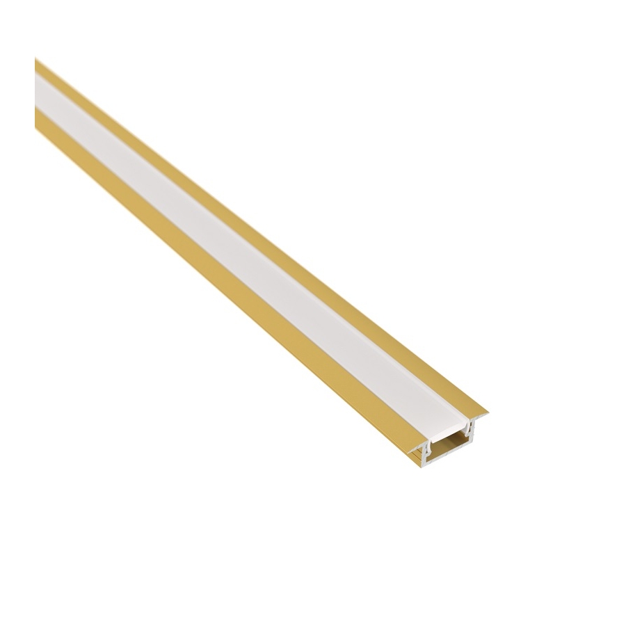 profil Inline Mini XL w kolorze złotym z kloszem mlecznym