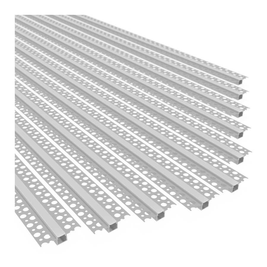Profil aluminiowy DEOLINE typ P 10 ODCINKÓW O DŁUGOŚCI 2 M  to profil do karton gipsu, architektoniczny
