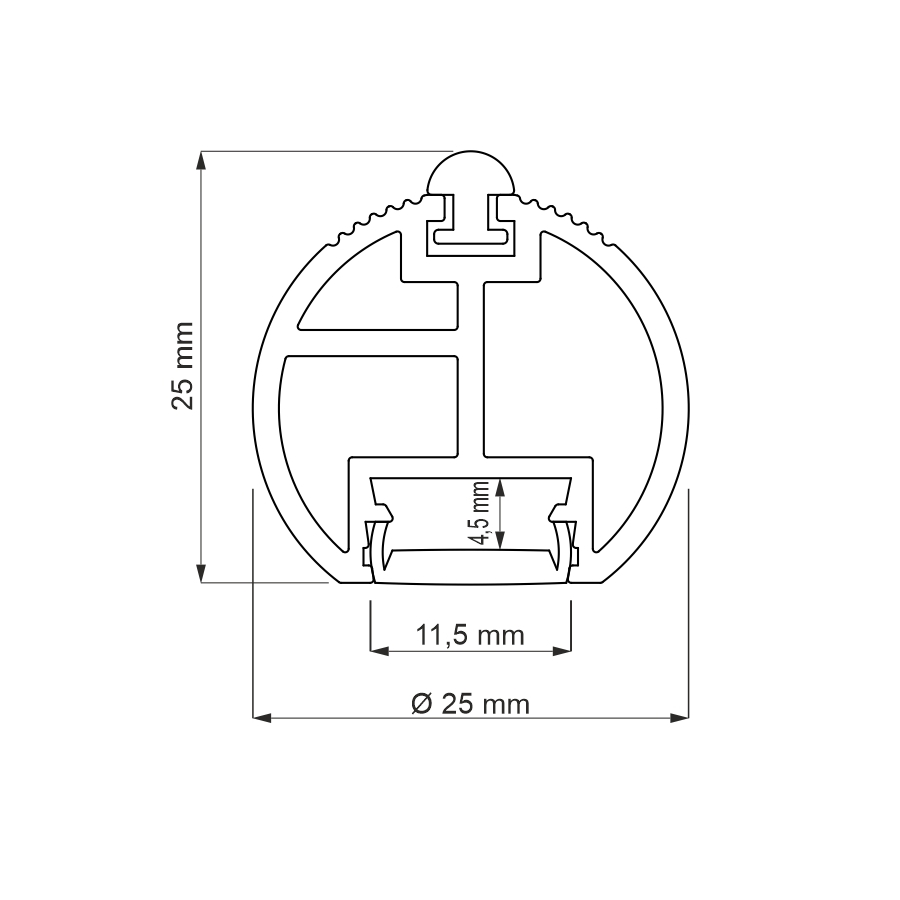 Profil Aluminiowy Reling Plus Do Ta M Led Design Light