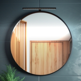 MIRBO - uniwersalna lampa łazienkowa LED czarna 2