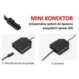 OPRAWA LED ORBIT, ZESTAW 3pkt- rozdzielacz, system mini konektor 
