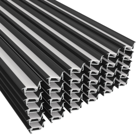 Profil aluminiowy czarny  ZENOLINE 3m zestaw 30 sztuk